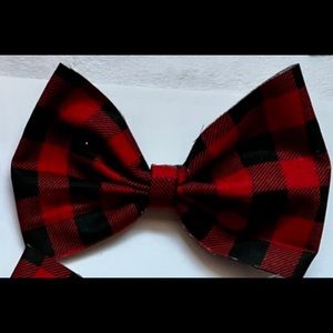 6” Buffalo Plaid Bow